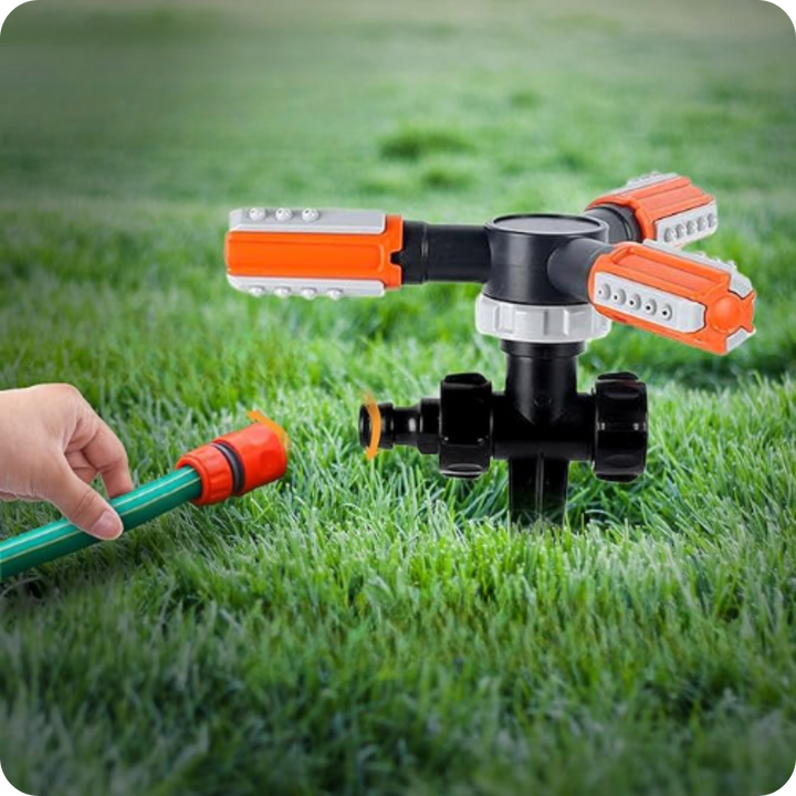 Aspersor de Jardín Giratorio 360° | HydroSpin®