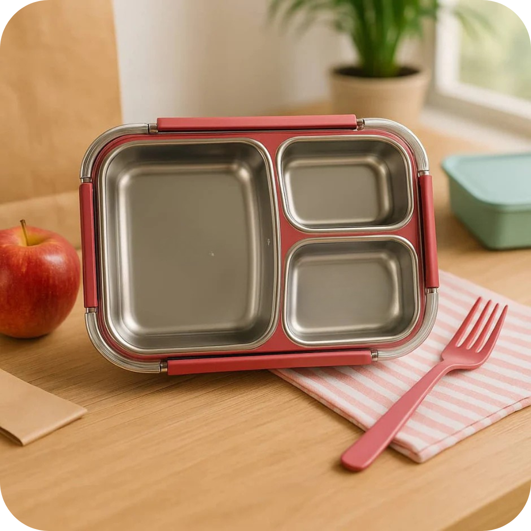 Taper de Acero Inoxidable con Divisiones | BentoBox®