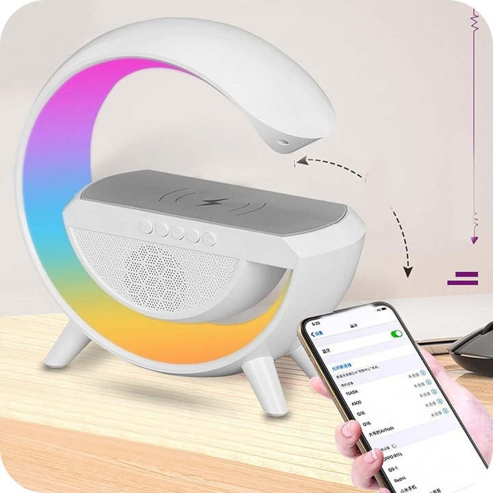 Parlante con Carga Inalámbrica y Luces RGB | SoundGlow®