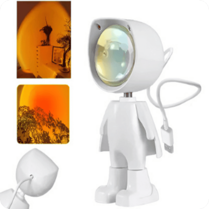 Lámpara con Iluminación de Atardecer | Astronaut Sunset Lamp®