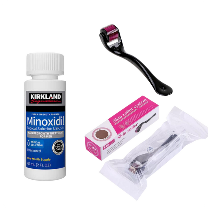 Tratamiento para Barba y Cabello + Derma Roller de Regalo | MinoxiMen®