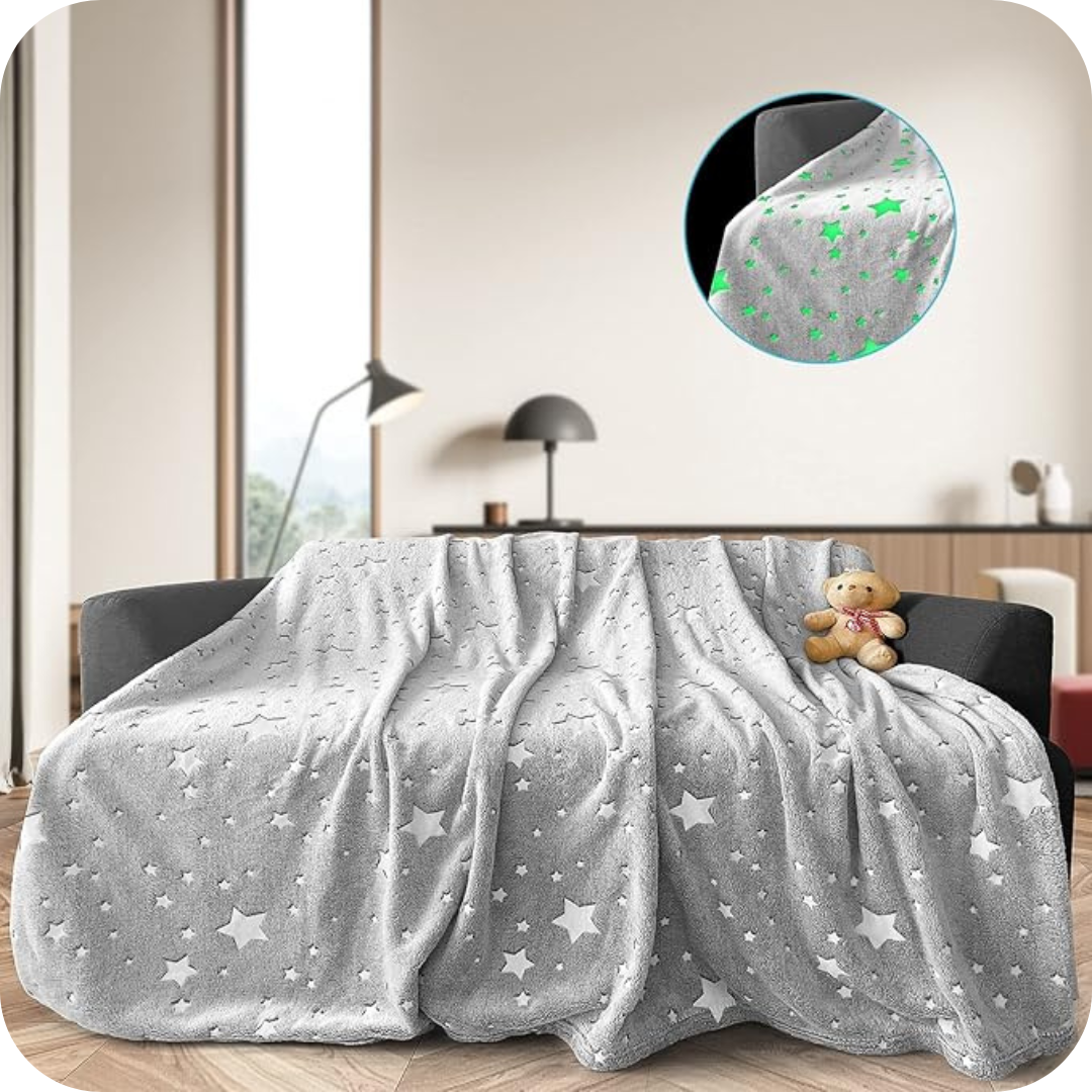 Manta que Brilla en la Oscuridad | CozyGalaxy®