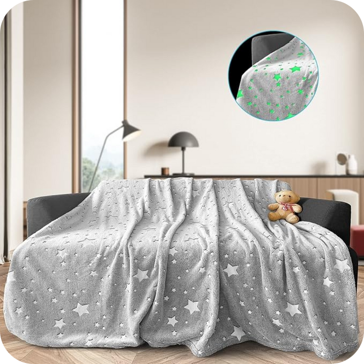 Manta que Brilla en la Oscuridad | CozyGalaxy®