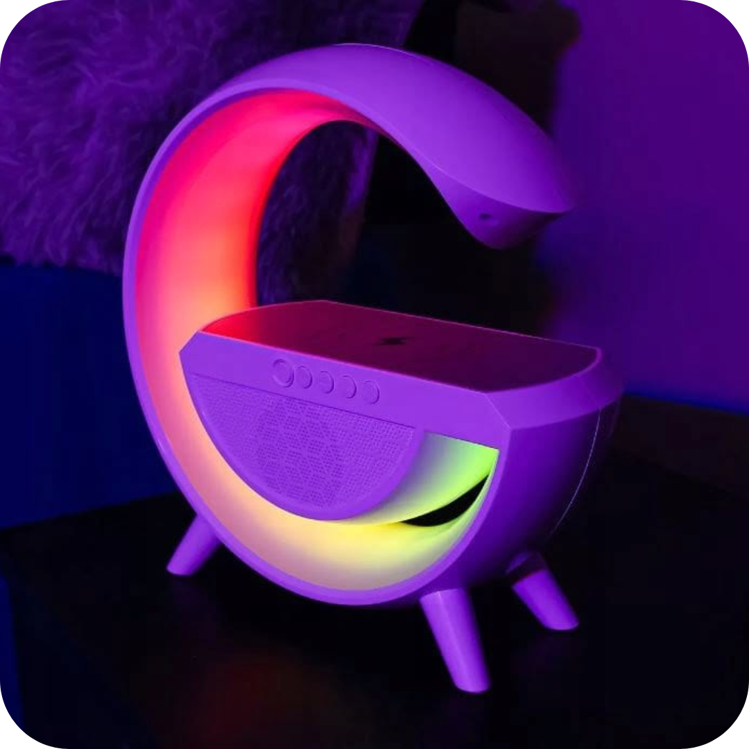 Parlante con Carga Inalámbrica y Luces RGB | SoundGlow®