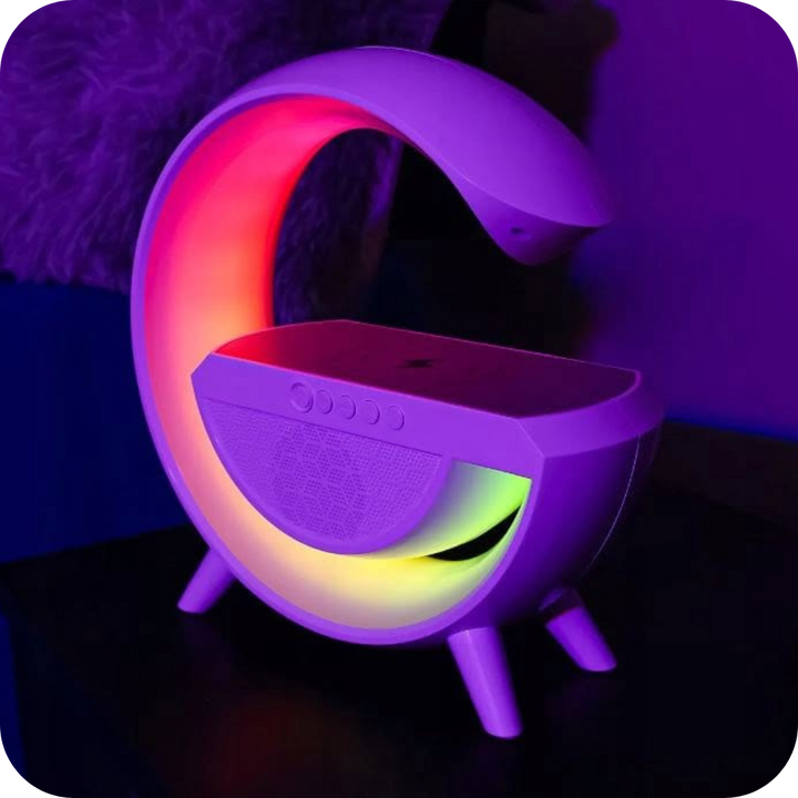 Parlante con Carga Inalámbrica y Luces RGB | SoundGlow®