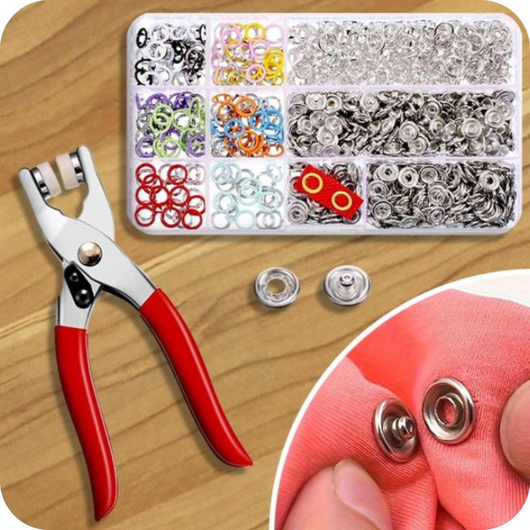 Kit de Botones y Alicate | SnapFix®