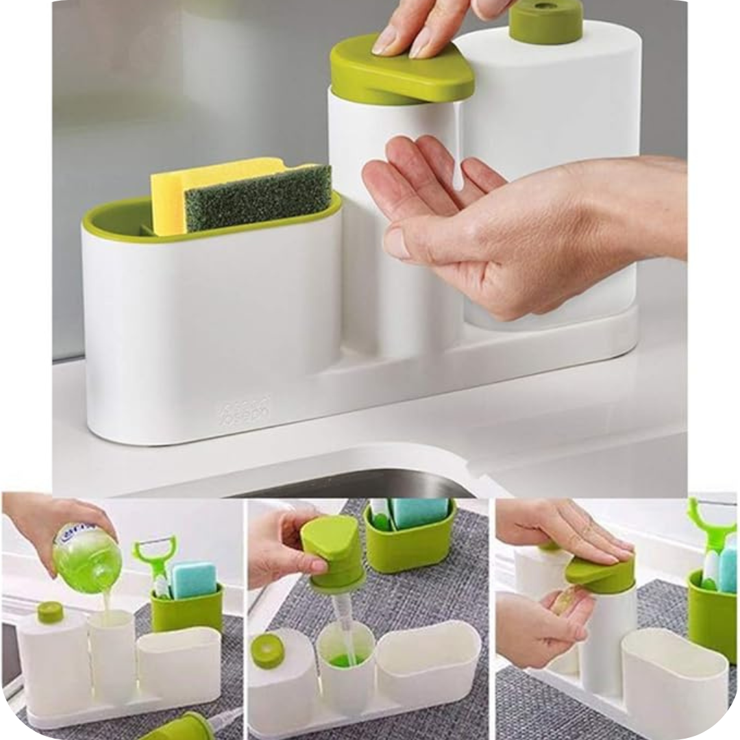 Dispensador de Detergente con Esponjero | SoapBox®