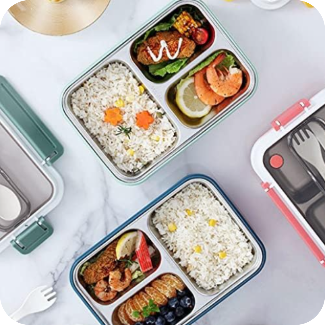 Taper de Acero Inoxidable con Divisiones | BentoBox®