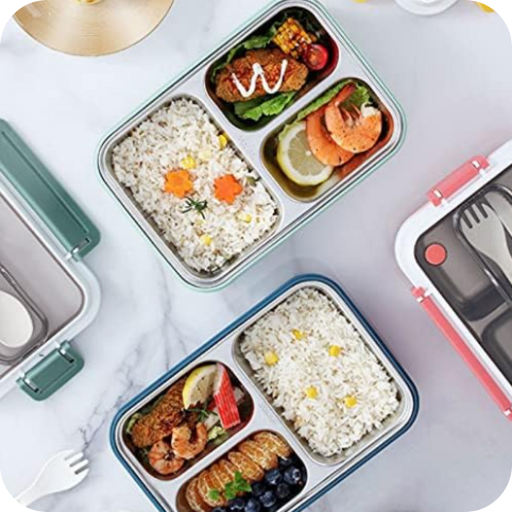 Taper de Acero Inoxidable con Divisiones | BentoBox®