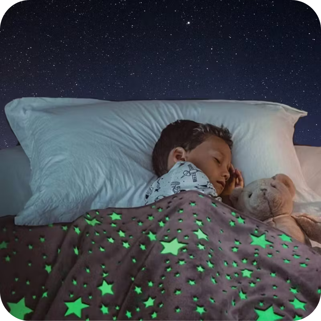 Manta que Brilla en la Oscuridad | CozyGalaxy®