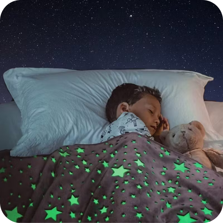 Manta que Brilla en la Oscuridad | CozyGalaxy®