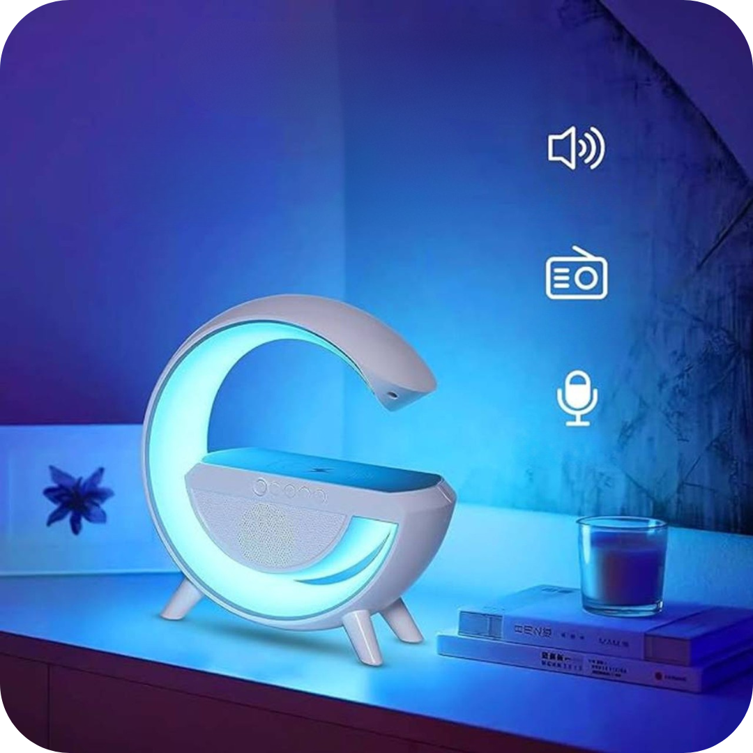 Parlante con Carga Inalámbrica y Luces RGB | SoundGlow®