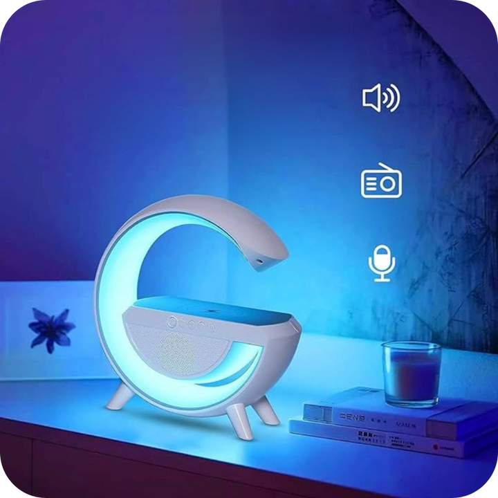Parlante con Carga Inalámbrica y Luces RGB | SoundGlow®