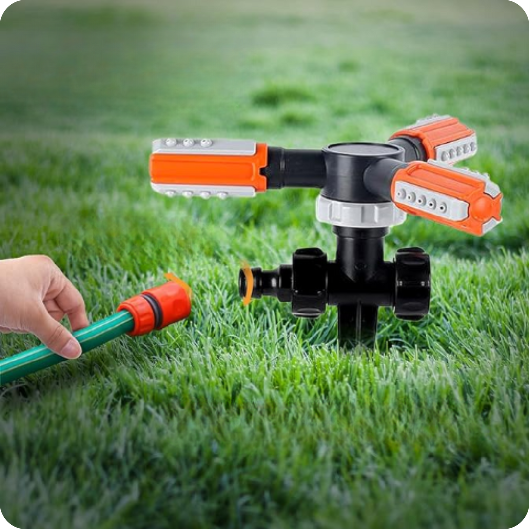 Aspersor de Jardín Giratorio 360° | HydroSpin®