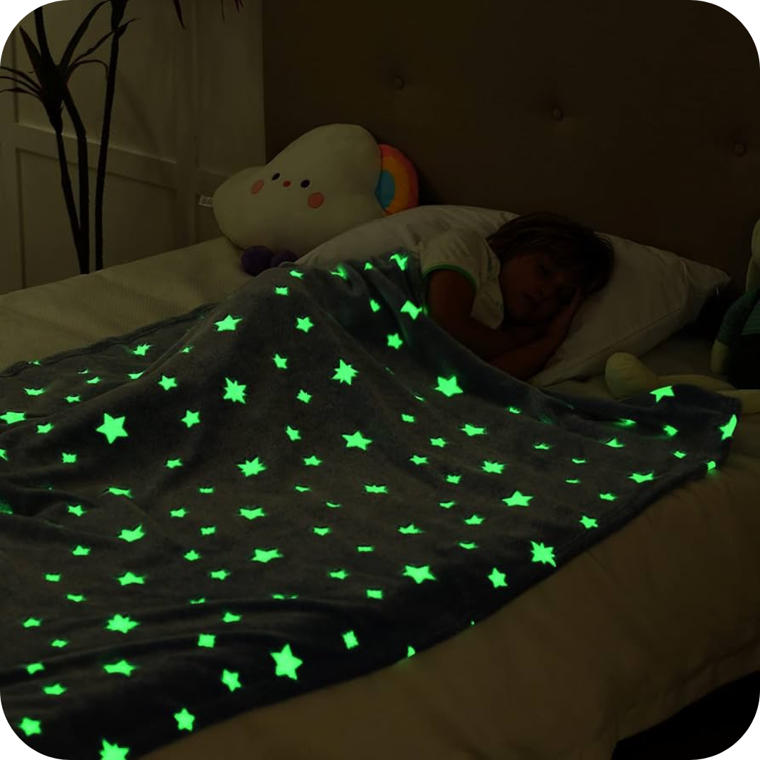 Manta que Brilla en la Oscuridad | CozyGalaxy®