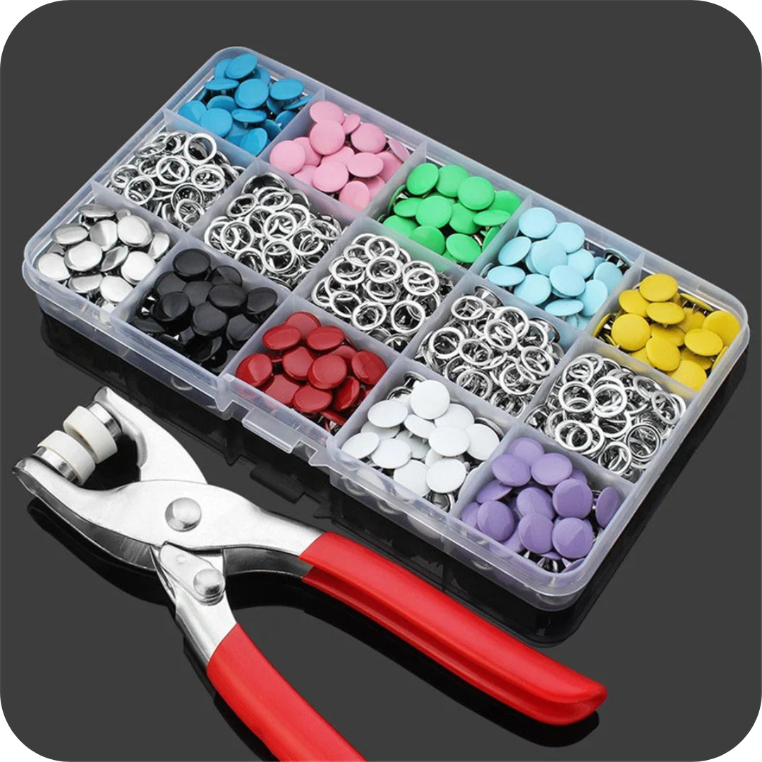 Kit de Botones y Alicate | SnapFix®