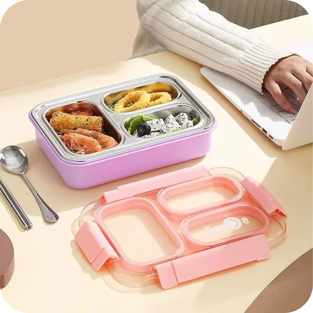Taper de Acero Inoxidable con Divisiones | BentoBox®