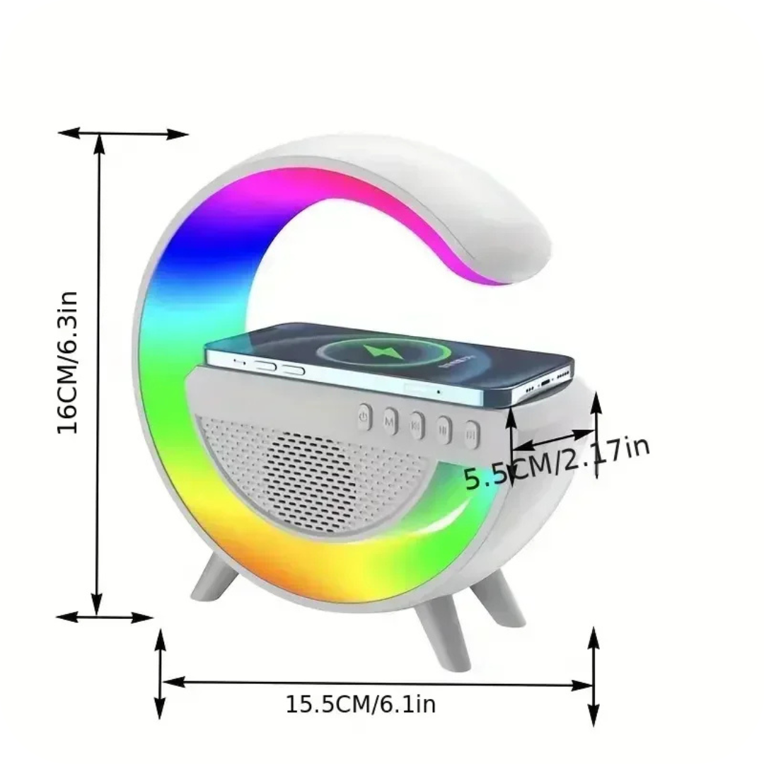 Parlante con Carga Inalámbrica y Luces RGB | SoundGlow®