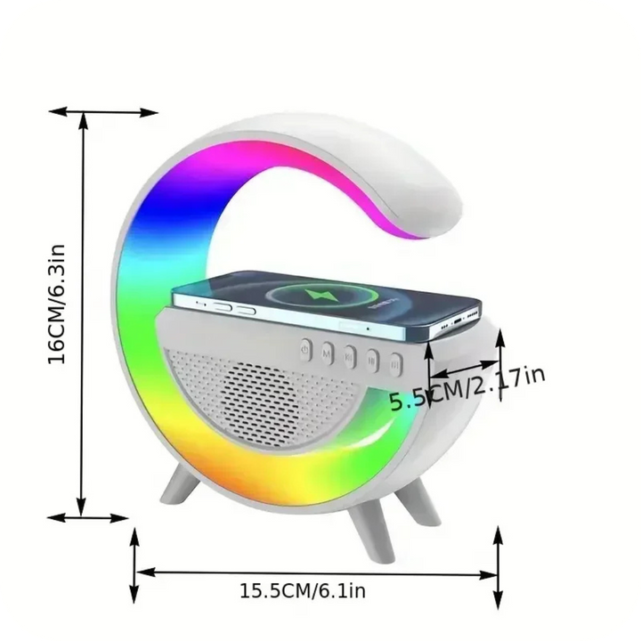 Parlante con Carga Inalámbrica y Luces RGB | SoundGlow®