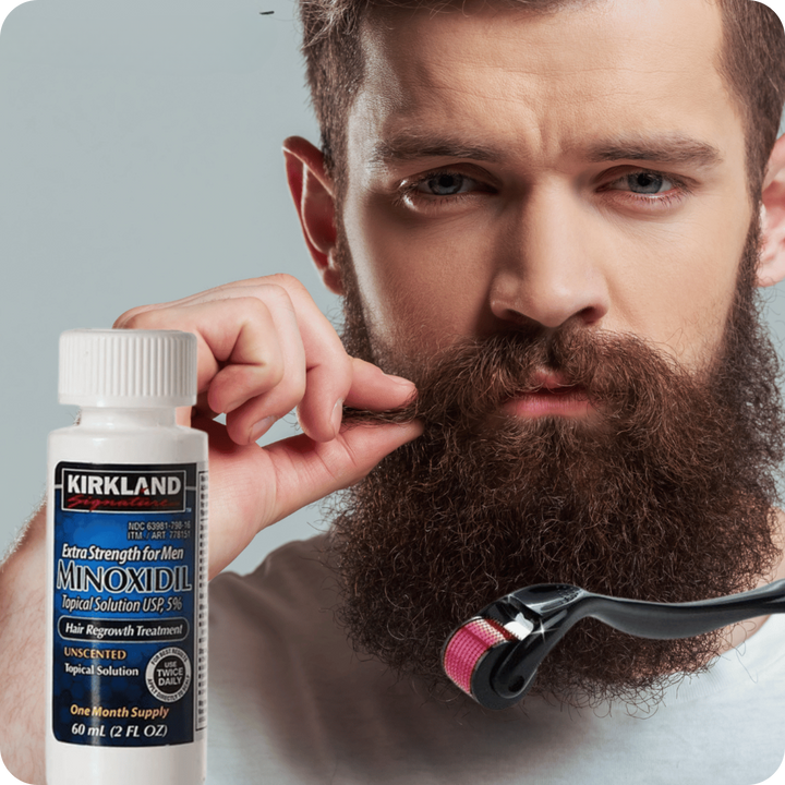 Tratamiento para Barba y Cabello + Derma Roller de Regalo | MinoxiMen®