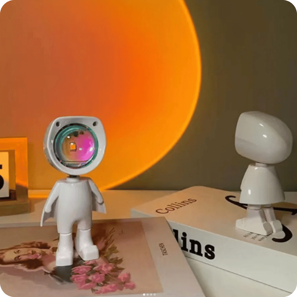 Lámpara con Iluminación de Atardecer | Astronaut Sunset Lamp®