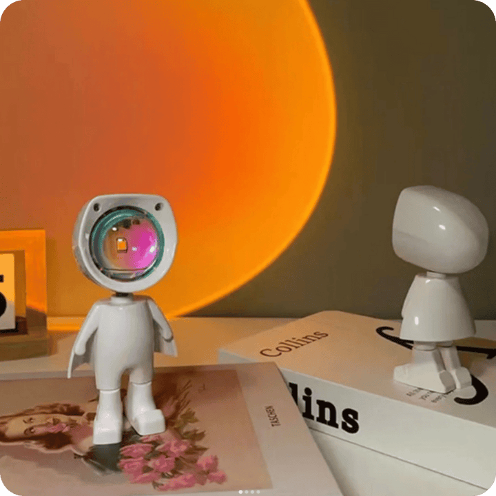 Lámpara con Iluminación de Atardecer | Astronaut Sunset Lamp®